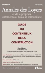 Guide du contentieux de la construction