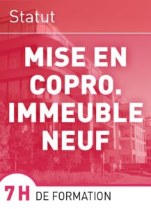 MISE EN COPROPRIÉTÉ DE L’IMMEUBLE NEUF