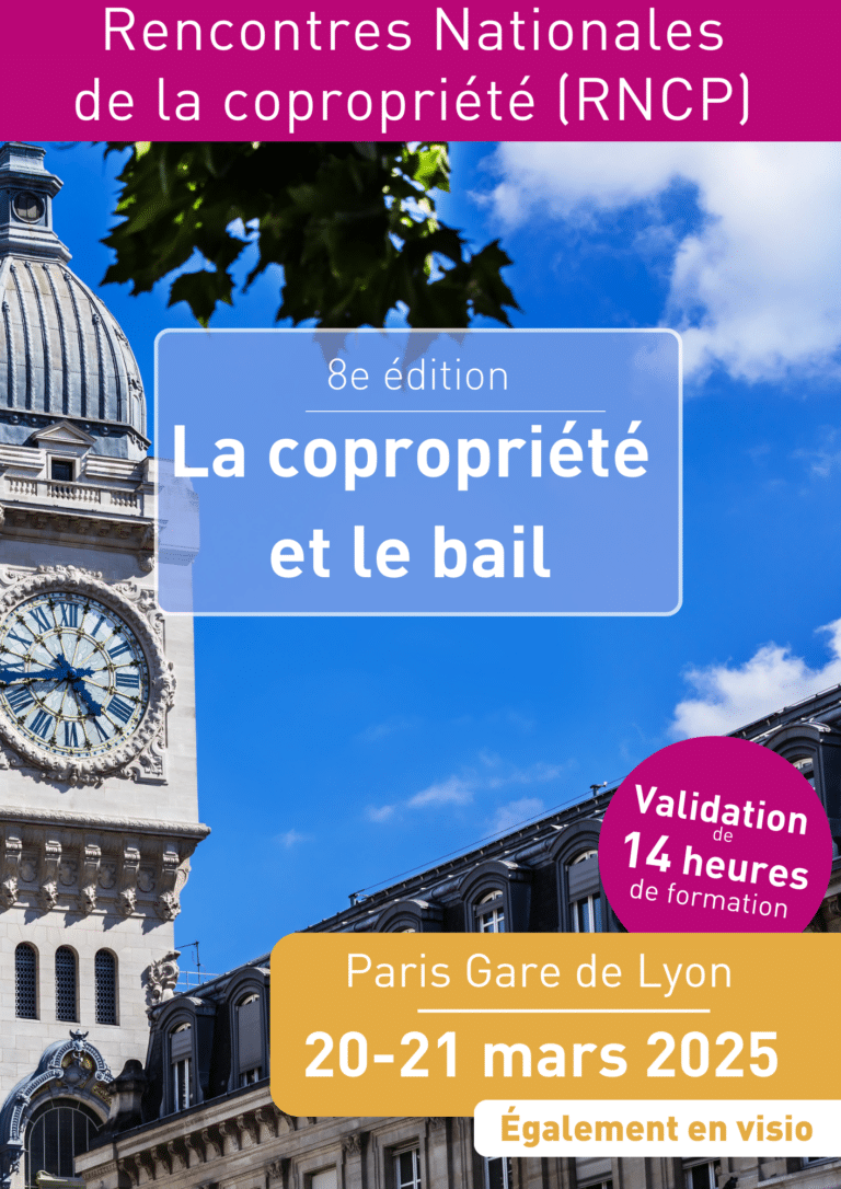 la copropriété et le bail rncp 8e édition